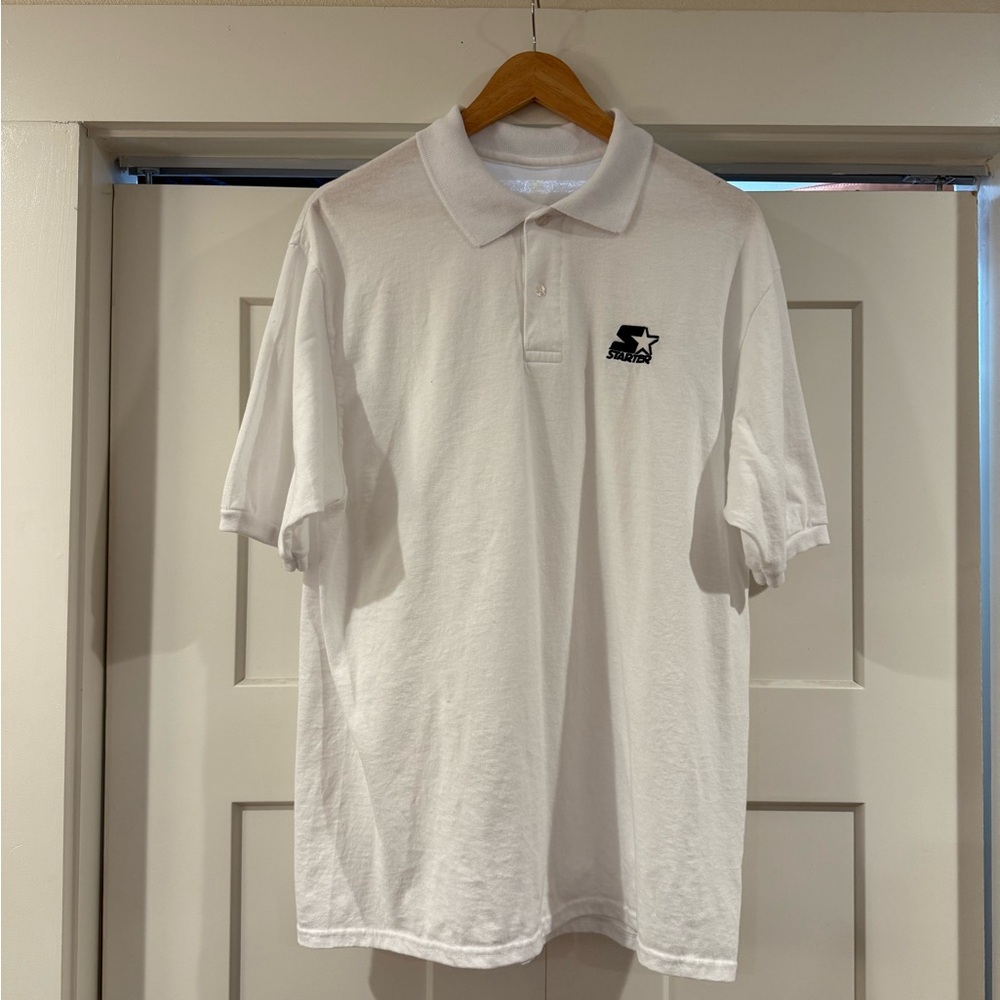 STARTER Men's Classic White Polo Shirt